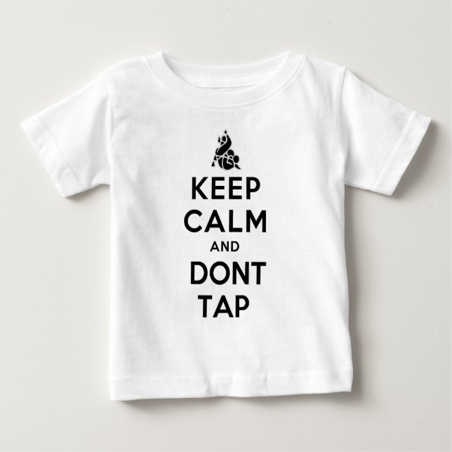 keepcalm gör inte klapp tee shirt (Framsida)