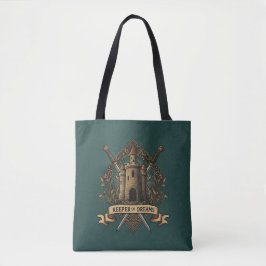 "Keeper of Dreams" Enchanted Castle Tote Bag Tygkasse