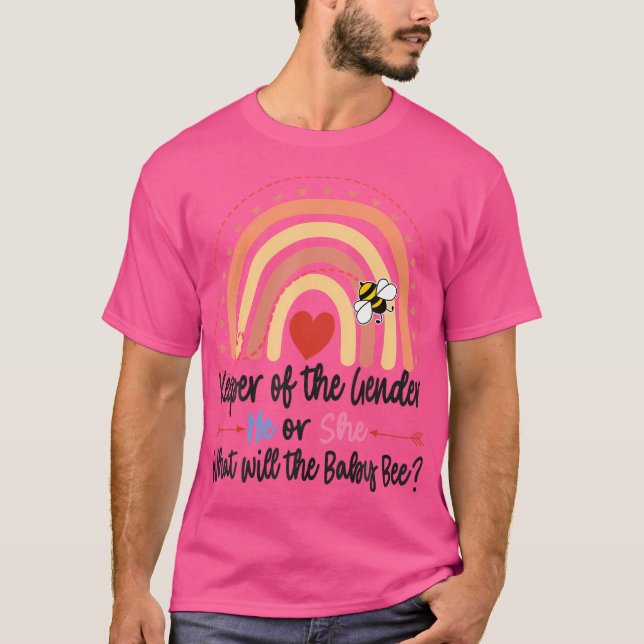Keeper Of Gender Reveal What Will It Bee T Shirt (Framsida)