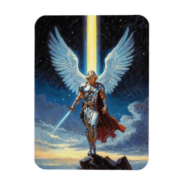 Keeper of the Celestial Gate Archangel Michael Magnet (Vertikal)