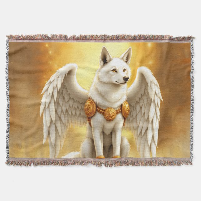 Keeper of the Dawn – The White Winged Wolf.  Filt (Framsidan)