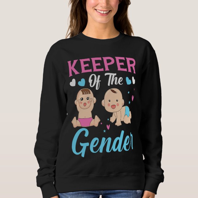 Keeper of the Gender Baby Party Gender Reveal Anno T Shirt (Framsida)