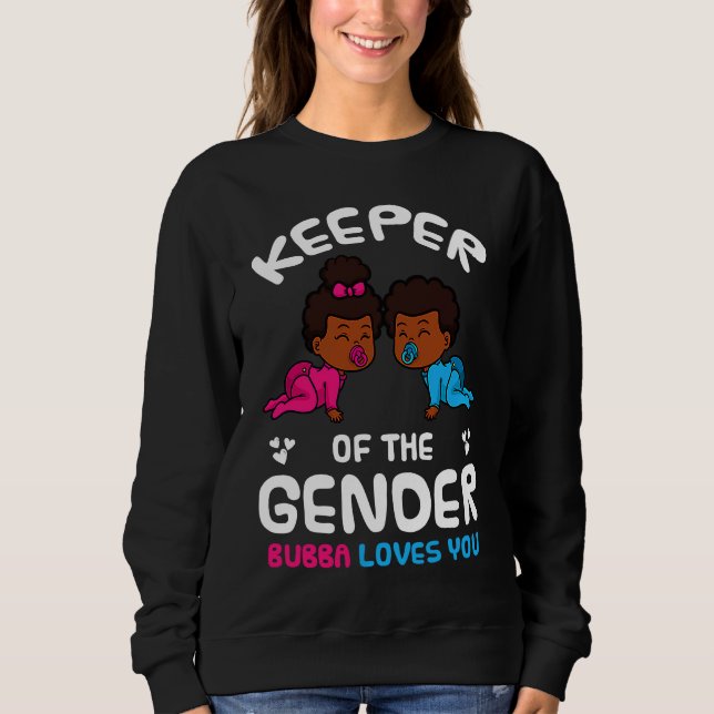 Keeper of the Gender Bubba Loves You African Ameri T Shirt (Framsida)