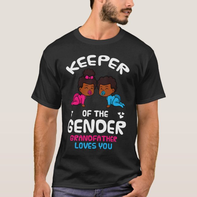 Keeper of the Gender Grandfather Loves You African T Shirt (Framsida)