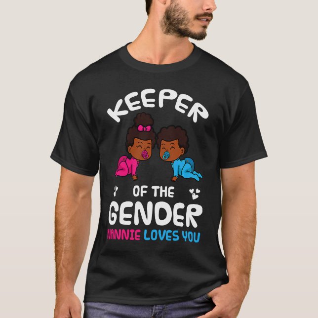 Keeper of the Gender Nannie Loves You African Amer T Shirt (Framsida)