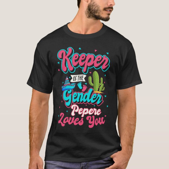Keeper of the Gender Pepere Loves You Mexican Baby T Shirt (Framsida)