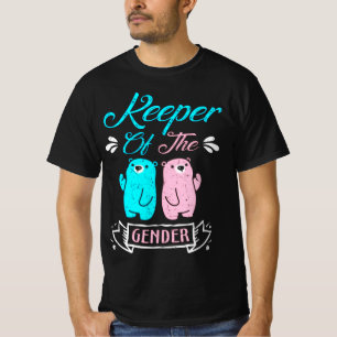 Keeper of the Gender Pink and Blue Teddy Bear T Shirt
