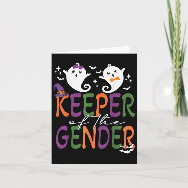 Keeper Of The Gender Reveal Halloween Pregnancy An Kort (Framsida)