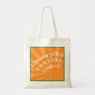 Keepin Austin Konstig med Orange Sunburst Tygkasse