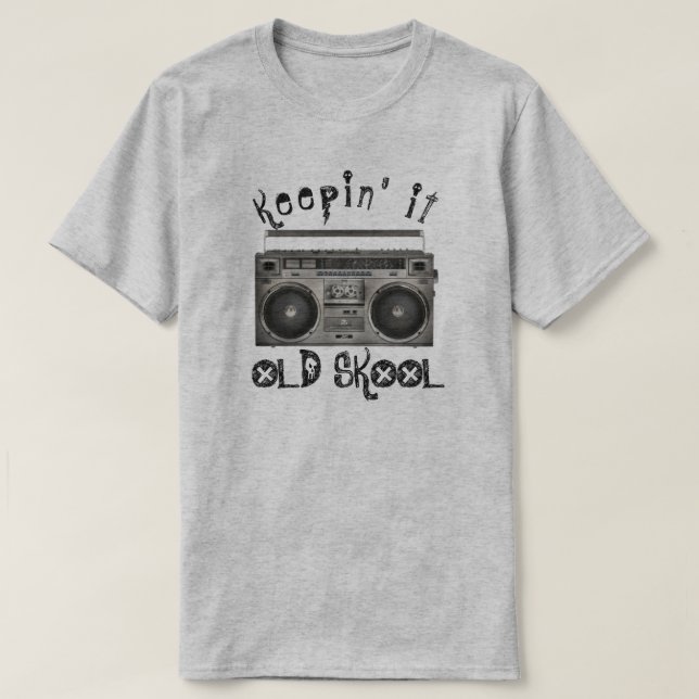 Keepin, gammal skool t shirt (Design framsida)