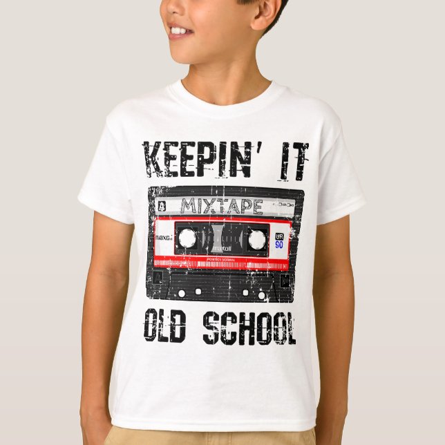 Keepin IT Old school 80 och 90-talet Hip hop T Shirt (Framsida)