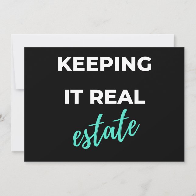Keeping It Real Estate Julkort (Framsida)