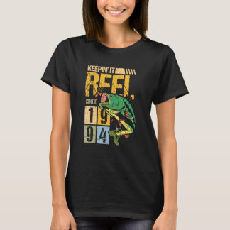 Keeping It Reel Since 1994 Vintage Fishing Fish Fi T Shirt