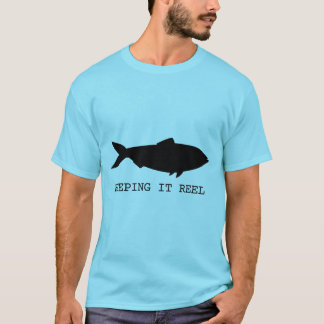 Keeping It Reel, Svart Fisk T Shirt