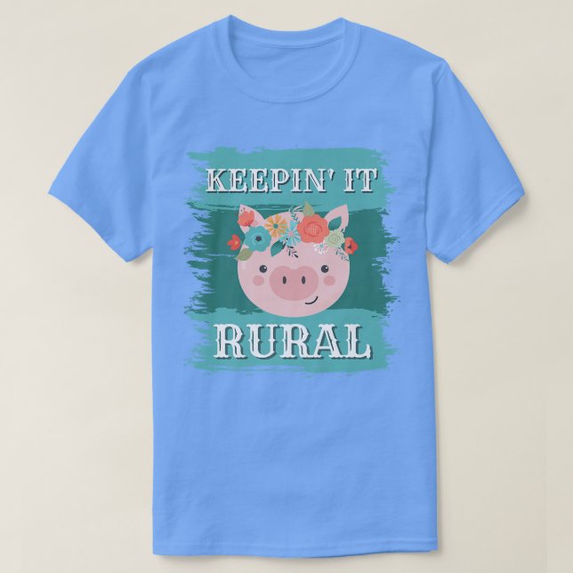 Keepin'it Rural, Grisar Piglets Farm Mode Farmer T Shirt (Design framsida)