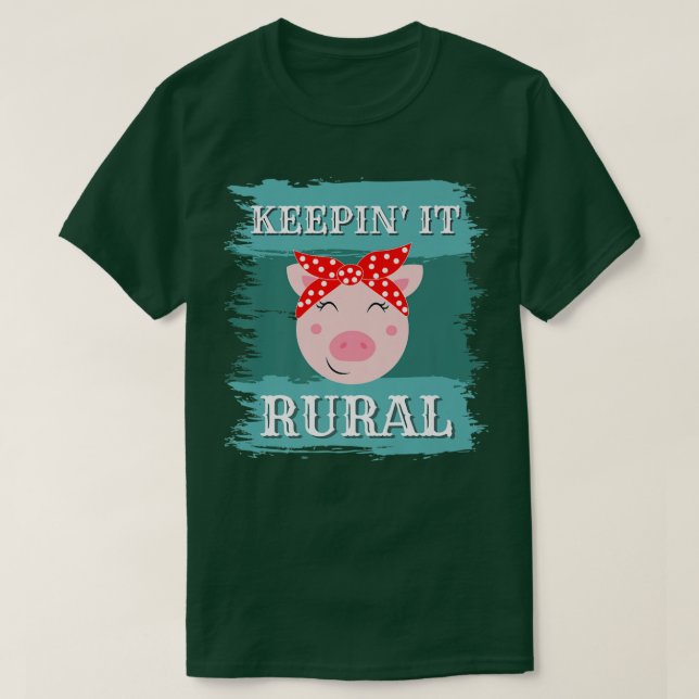 Keepin'it Rural, Lusnygrisar grisar saluför T Shirt (Design framsida)