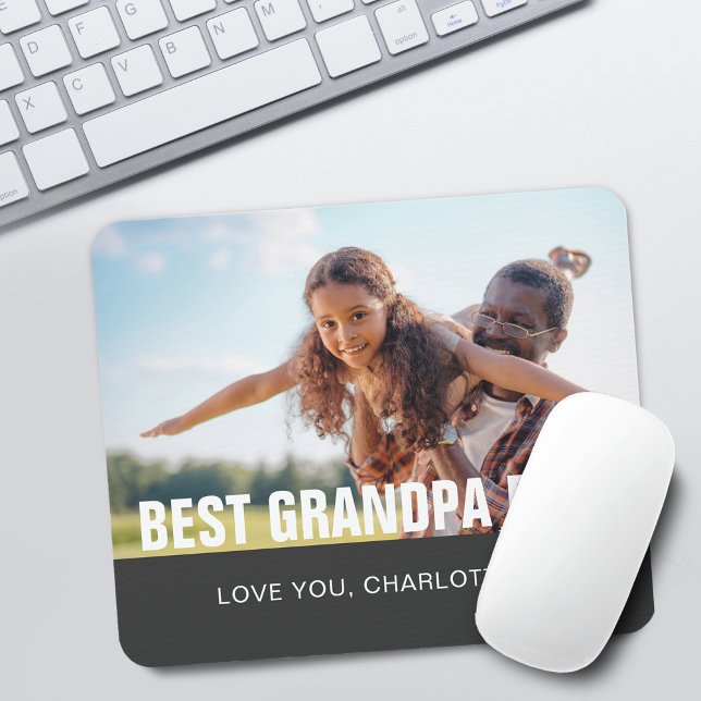 Keepsaké Best Grandpa - Foto Musmatta (Keepsake Best Grandpa Ever Photo Mouse Pad)
