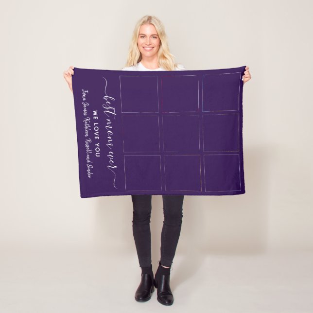 Keepsaké Best Mamma någonsin Photo Collage Mors da Fleecefilt (På plats)