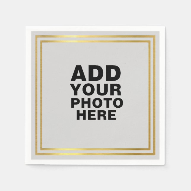 Keepsaké Bröllop Photo Pappersservett (Framsidan)