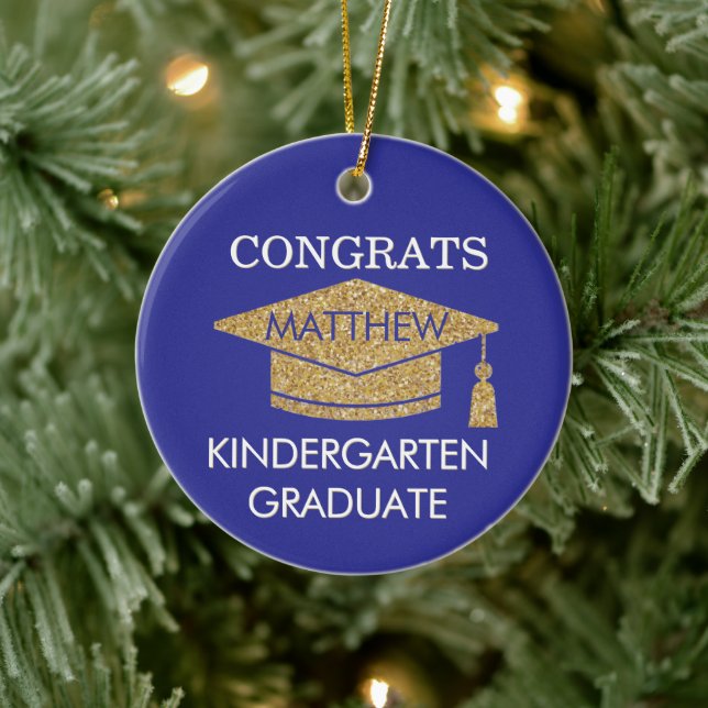 Keepsake! Congrats Kindergarten Grad Julgransprydnad Keramik (Träd)