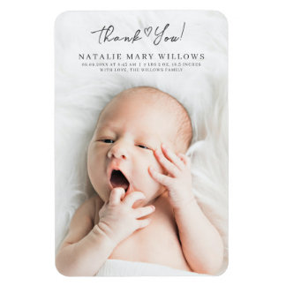 Keepsaké för moderna fotoutgåvor från Tack i Baby Magnet