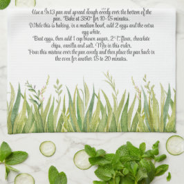 Keepsaké Recipe Template Gift Greenery Kökshandduk