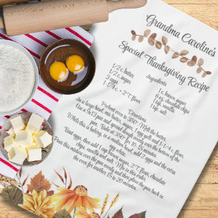 Keepsaké Recipe Thanksgiving Fall Autumn Gift Kökshandduk