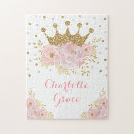 Keepsaké Rosa Guld Krona Princess Birthday Gift Pussel
