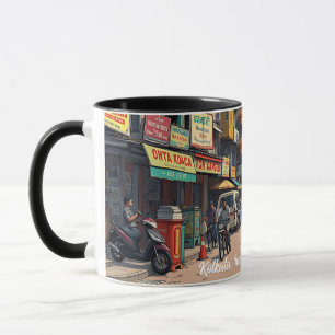 Keepsaké Souvenir för centrala Kolkata, Indien Mugg