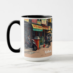 Keepsaké Souvenir för centrala Kolkata, Indien Mugg