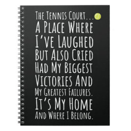 Keepsaktennis-presenter för teamspelarens sportbar anteckningsbok