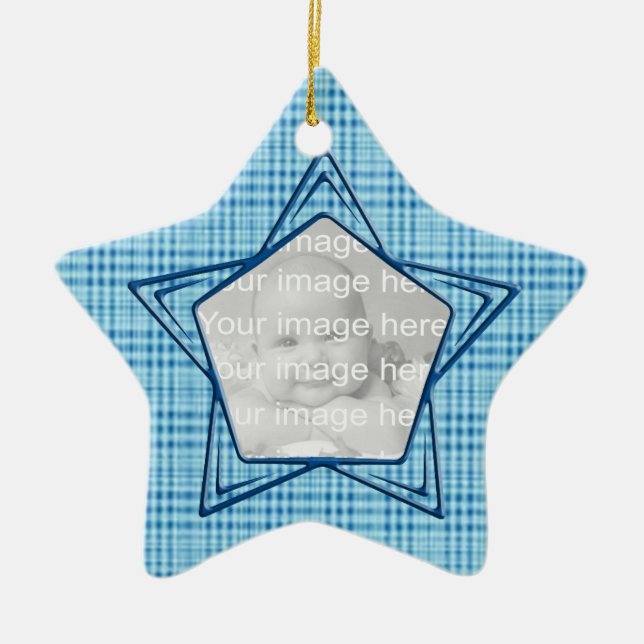 Keepsaky Blue Baby Första julen Ornament (Framsidan)