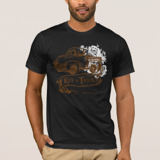 Keeptruckin'-withflowers-brunt Tee Shirt