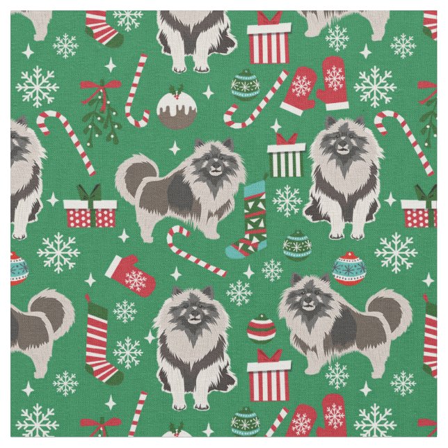 keerhond hund christmas tyg (Närbild)
