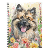 Keeshond Akvarell Journal