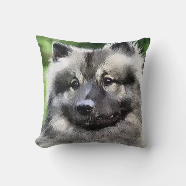 Keeshond Älskare Art Gifts Kudde (Framsida)