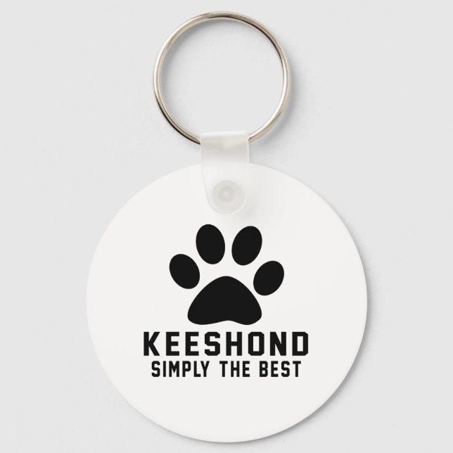 Keeshond är helt enkelt den bästa nyckelring (Framsida)