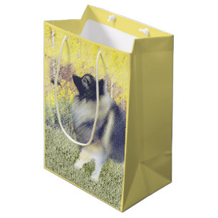 Keeshond Aspen-målning - Cute Original Hund Art