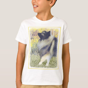 Keeshond Aspen-målning - Cute Original Hund Art T Shirt