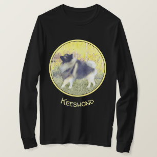 Keeshond Aspen-målning - Cute Original Hund Art T Shirt