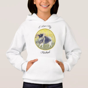 Keeshond Aspen-målning - Cute Original Hund Art T Shirt