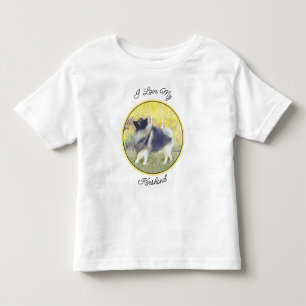 Keeshond Aspen-målning - Cute Original Hund Art T Shirt