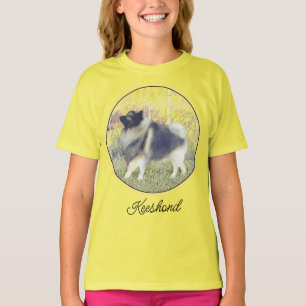 Keeshond Aspen-målning - Cute Original Hund Art T Shirt
