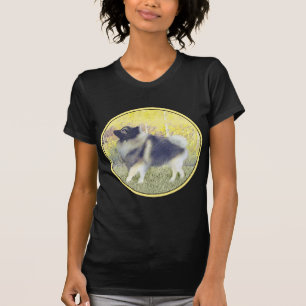 Keeshond Aspen-målning - Cute Original Hund Art T Shirt