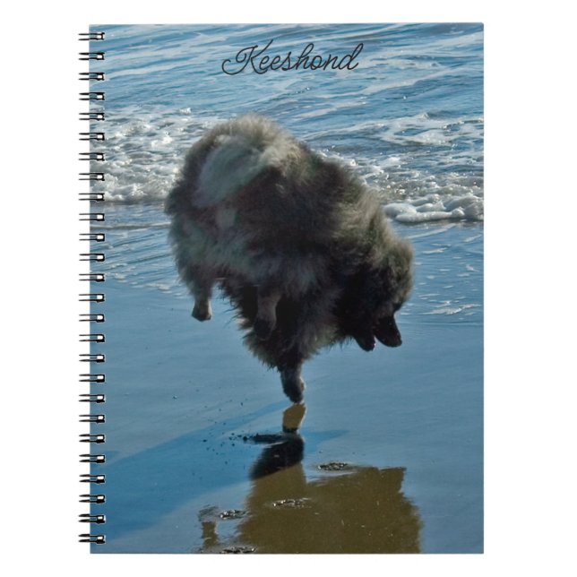 Keeshond Ballet Photograph - Cute Original Hund Ar Anteckningsbok (Framsidan)