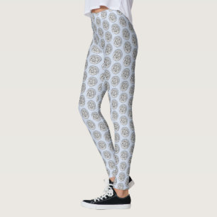 Keeshond Beth-målning - Cute Original Hund Art Leggings