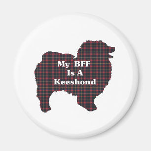 Keeshond BFF-gåvor Magnet
