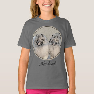 Keeshond Brothers Painting - Original Hund Art T Shirt