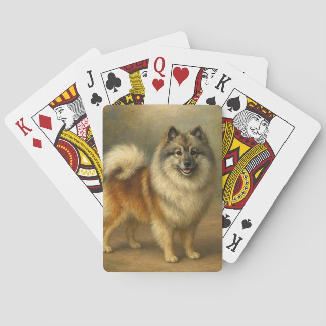 Keeshond Casinokort (Baksidan)