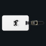 Keeshond Dog � Halloween Moon Silhouette Classic T Bagagebricka<br><div class="desc">Keeshond Dog � Halloween Moon Silhouette Classic T-Shirt</div>